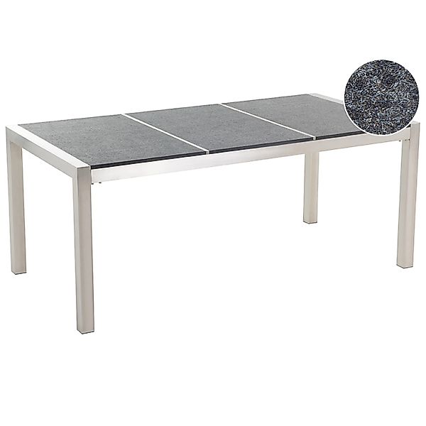 Beliani Gartentisch GROSSETO Graphitgrau 180x90x74 günstig online kaufen