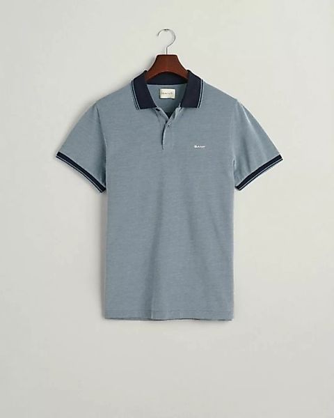 Gant Shield Oxford Piqué Poloshirt Navy - Größe XXL günstig online kaufen