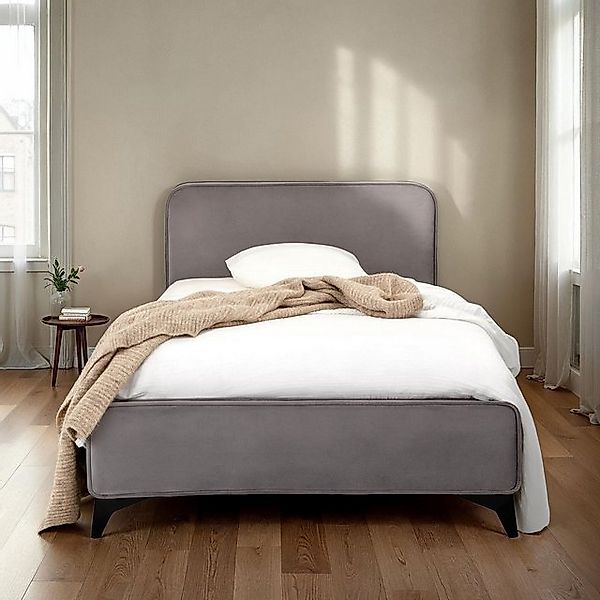 IDIMEX Polsterbett LAVORO, Bett 90x200 cm mit Lattenrost und weichem Stoffb günstig online kaufen