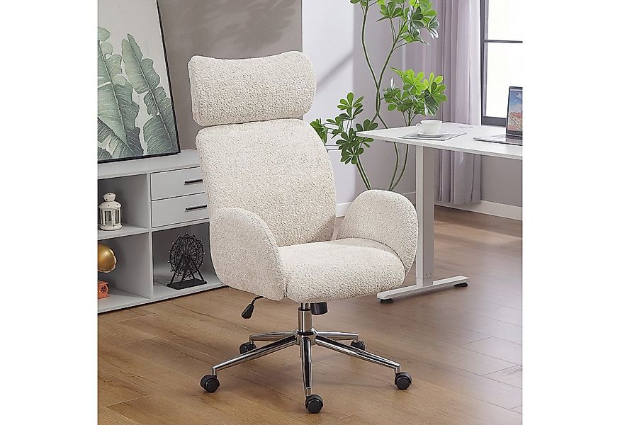 HOMCOM Bürostuhl höhenverstellbar, mit verstellbarer Kopfstütze (Computerst günstig online kaufen