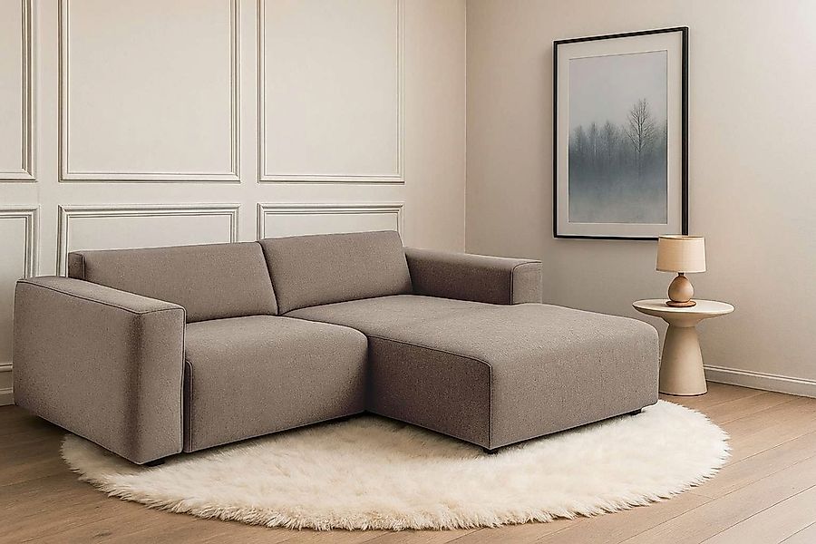 andas Ecksofa "Noord mit Kedernaht, Breite 234 cm, L-Form" Cord, Struktur, günstig online kaufen