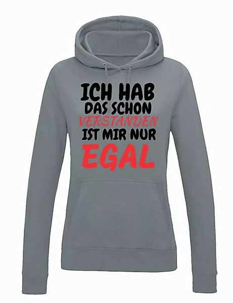 Youth Designz Kapuzenpullover Verstanden Egal Damen Hoodie Pullover mit wit günstig online kaufen