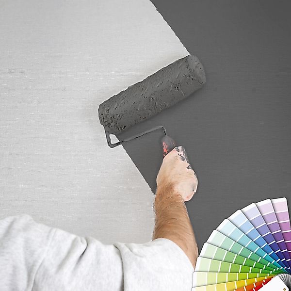 Bricoflor überstreichbare Uni Vliestapete Einfarbige Weiße Tapete Schlicht günstig online kaufen