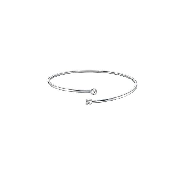 ROSEFIELD Armreif ROSEFIELD Armreifen Double Crystal Silber günstig online kaufen