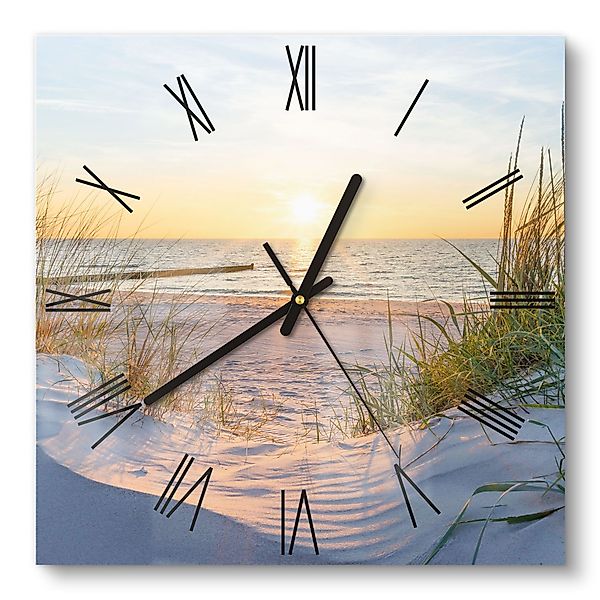 DEQORI Wanduhr 'Abendsonne an der Ostsee' günstig online kaufen