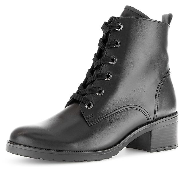 Gabor Tunis Schnürstiefelette, Blockabsatz, Schnürboots, Komfortschuh günstig online kaufen