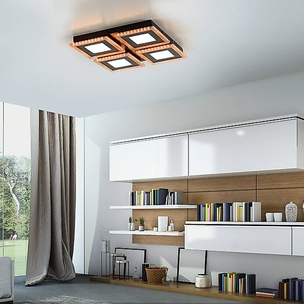 JUST LIGHT LED Deckenleuchte »ACRI«, 2 flammig, Leuchtmittel LED-Board-LED- günstig online kaufen
