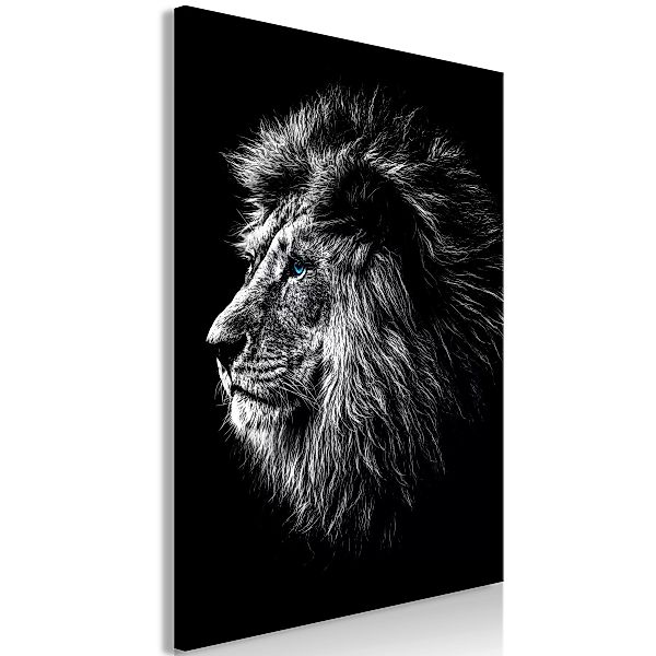 Wandbild - Blue-eyed Lion (1 Part) Vertical günstig online kaufen