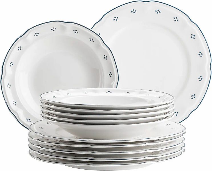 MÄSER Tafelservice "Lova" mit dekorativem Punktmuster günstig online kaufen