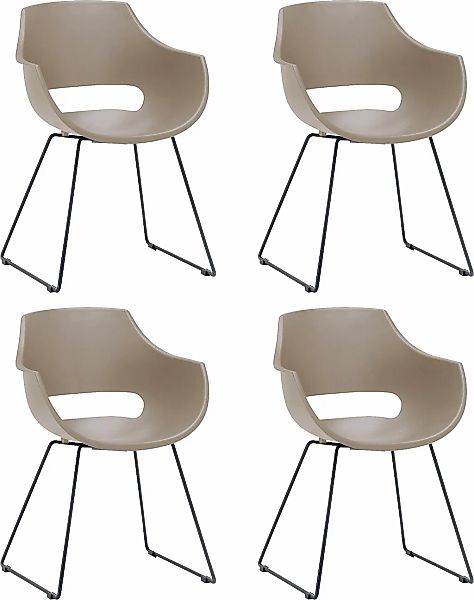 MCA furniture Schalenstuhl "Rockville" (Set) 4 Stk. 4er-Set, Kufe, Kunststo günstig online kaufen