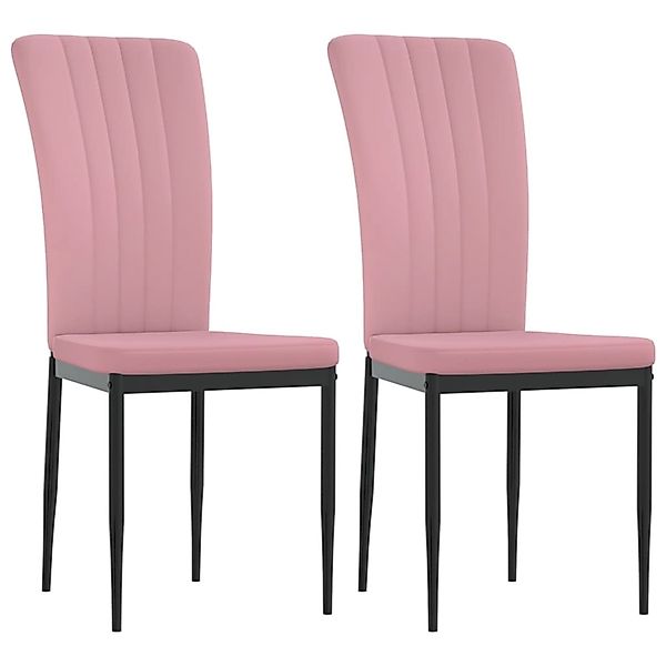 vidaXL Esszimmerstühle 2 Stk Rosa Samt 326097 günstig online kaufen