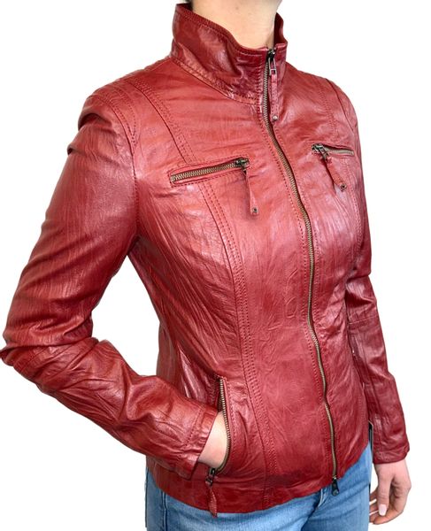 Cabrini Lederjacke aus feinstem Lammnappa Crinkle günstig online kaufen