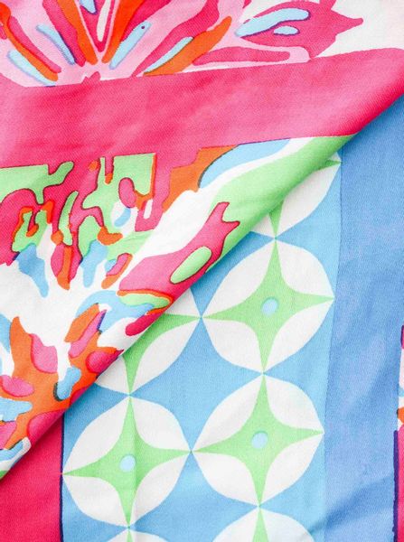 Zwillingsherz Modetuch "Hawaii Blume", mit Tasseln günstig online kaufen