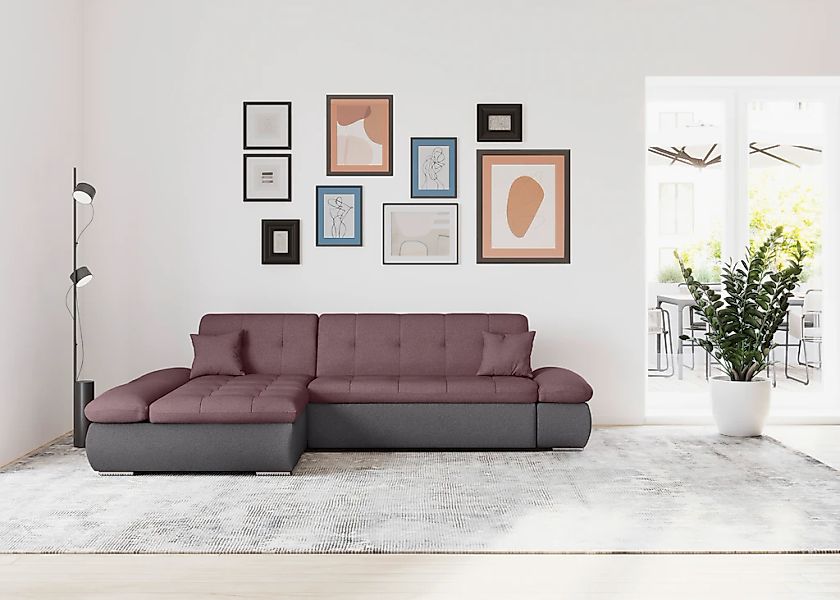 DOMO collection Ecksofa "Moric, L-Form, XXL-Sofa - Breite 300cm, viel Platz günstig online kaufen