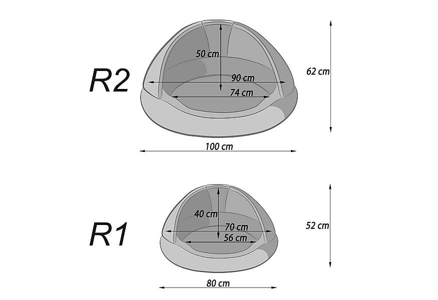 Hobbydog Hundehütte Hundehütte Hundehöhle Hundekorb Katzehütte Hundebett Ka günstig online kaufen