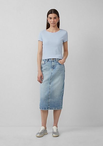 QS Midirock Rock Denimrock in Midilänge günstig online kaufen