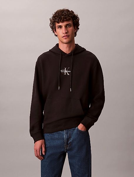 Calvin Klein Jeans Sweatshirt "LS EU 350TERRY MICRO MONOLOGO HO", Kapuze, r günstig online kaufen