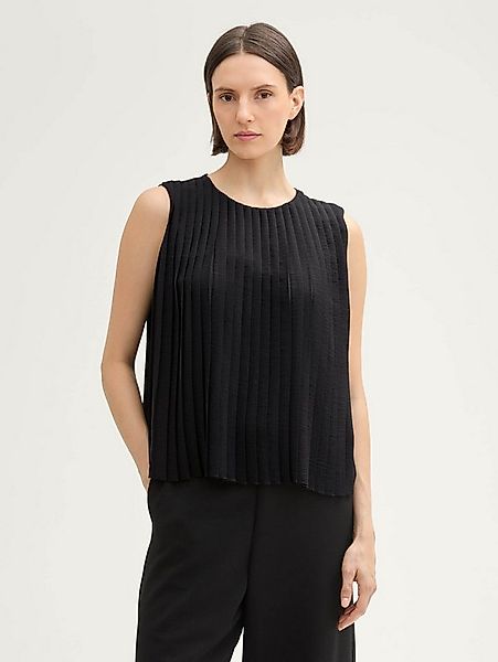 TOM TAILOR Blusentop Blusen & Shirts Plissee Top günstig online kaufen