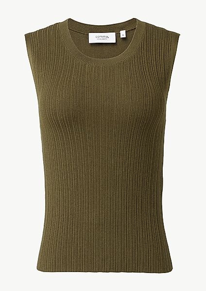 comma casual identity Pullunder Geripptes Stricktop günstig online kaufen