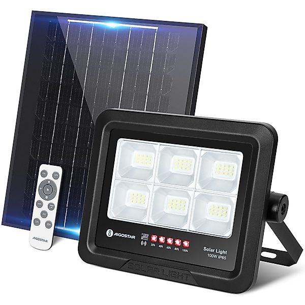 Aigostar Flutlichtstrahler Solarstrahler Außen Mit Fernbedienung günstig online kaufen