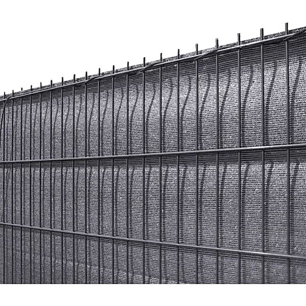 Solid Sichtschutzblende Anthrazit Grobe Struktur aus HDPE 140 cm x 500 cm günstig online kaufen