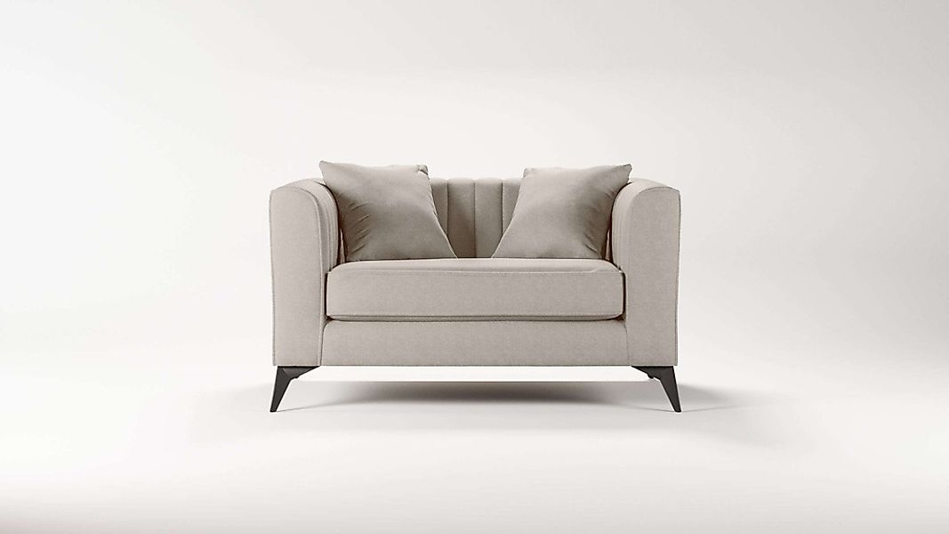 PLACES OF STYLE Loveseat »MATTHEW Loungesessel, Maße B/T/H: 130/86/74 cm« i günstig online kaufen