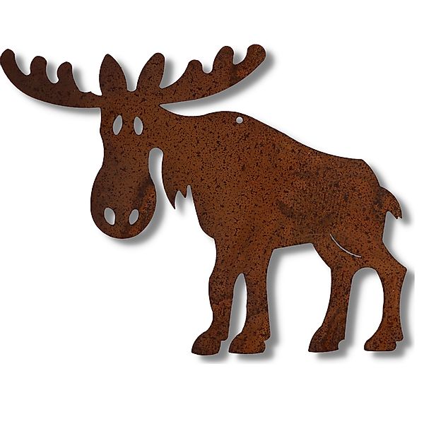 Rostikal Weihnachtsfigur Elch Weihnachtsfigur Rost Stecker günstig online kaufen