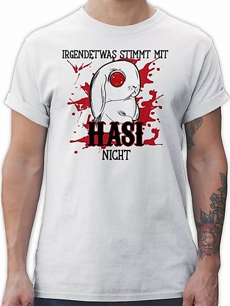 T-Shirt Irgendetwas stimmt mit Hasi nicht - Ostergeschenke - Herren Premium günstig online kaufen