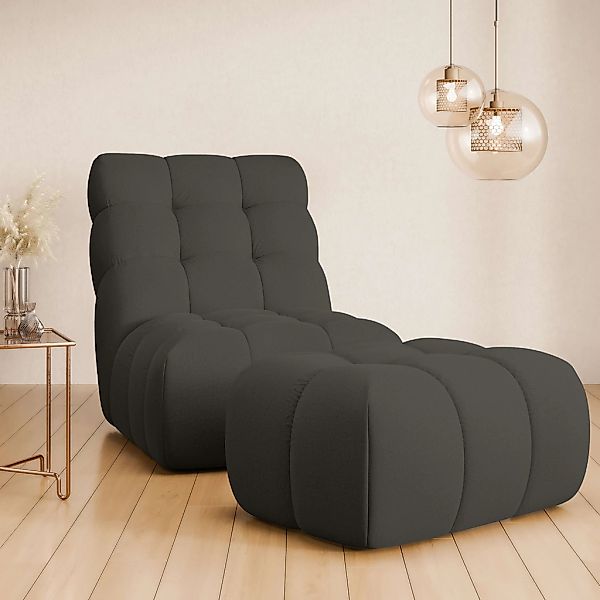 Home affaire XXL-Sessel "AURELIAN Loveseat XXL mit Hocker im Set, Lese-Sess günstig online kaufen