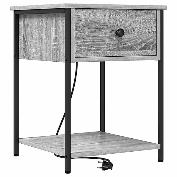 vidaXL Nachttisch Grau Sonoma 42 x 41 x 56 cm Holzwerkstoff 859426 günstig online kaufen