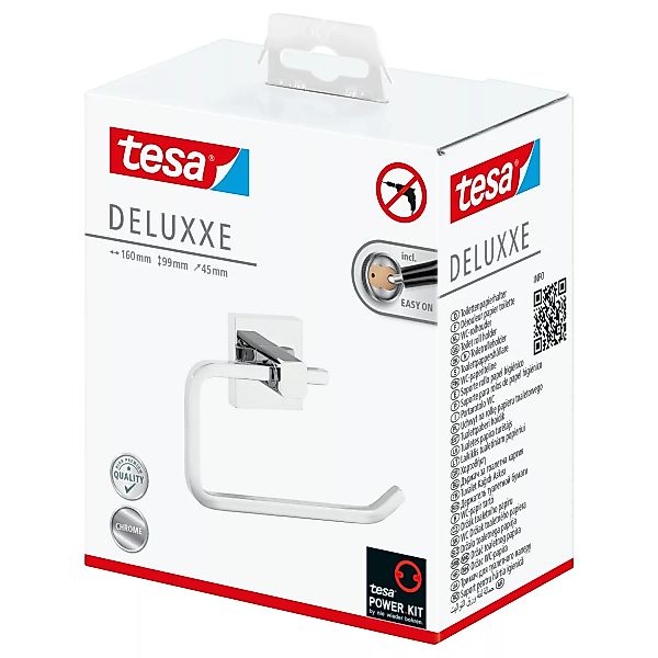 Tesa Toilettenpapierhalter Deluxxe Chrom günstig online kaufen