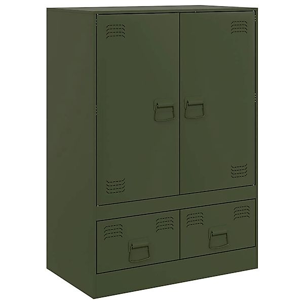 vidaXL Highboard Olivgrün 67x39x95 cm Stahl 841809 günstig online kaufen