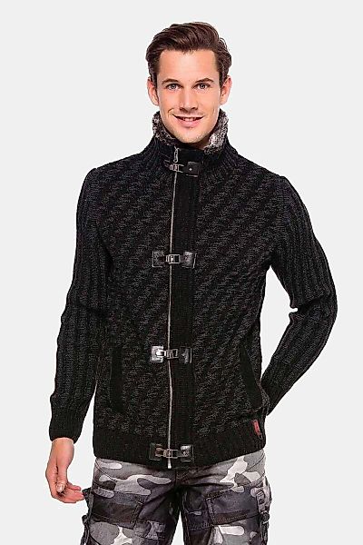 Cipo & Baxx Strickpullover "Pullover", (1 tlg.), mit Verschlussschnalle, CP günstig online kaufen