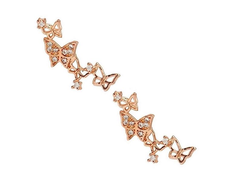 ELLAWIL Paar Ohrstecker Schmetterlings Ohrringe in roségold / Ohrschmuck Sc günstig online kaufen