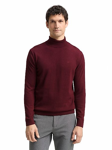 TOM TAILOR Rollkragenpullover im Strick-Design günstig online kaufen