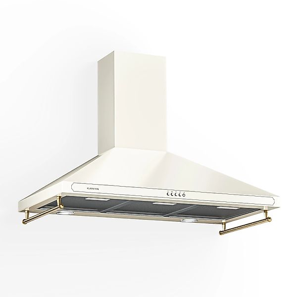 Klarstein Victoria 90 Dunstabzugshaube 90cm Retro-Design 644,5m³/h 2 LED-La günstig online kaufen
