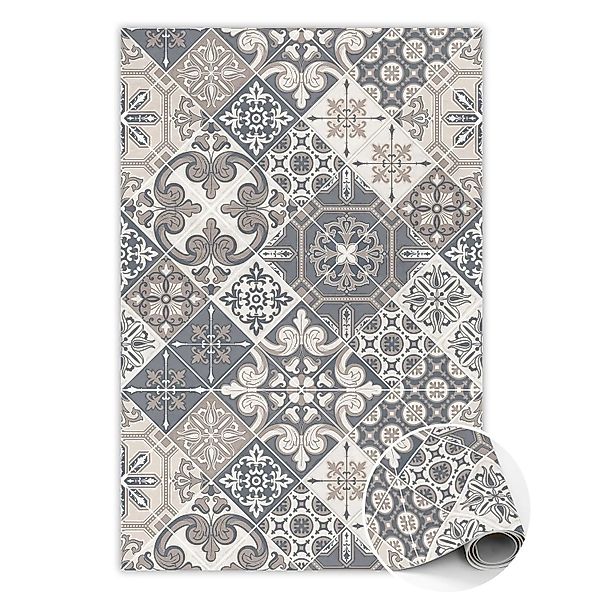 Tulup Teppich Ein Weiteres Muster PVC Vloer Mat 100x150 cm Beige PVC Floor günstig online kaufen