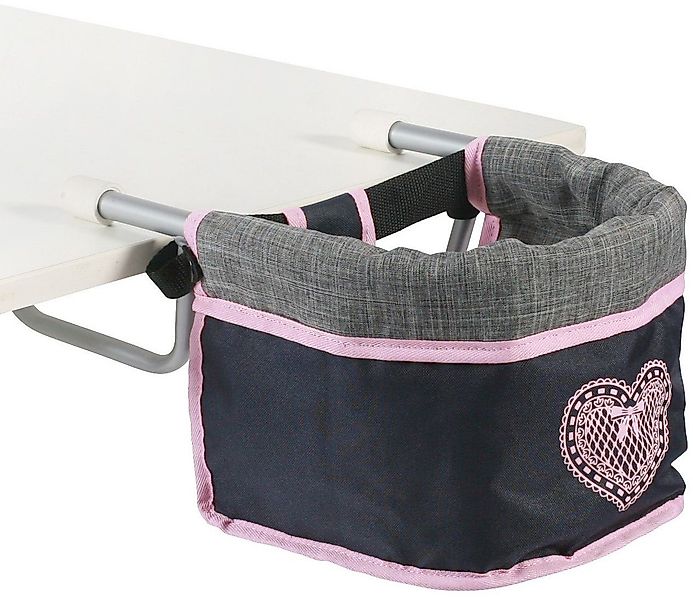 CHIC2000 Puppen-Tischsitz Grau-Navy günstig online kaufen