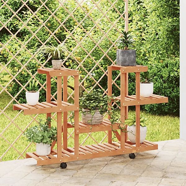 vidaXL Blumenständer Blumenständer mit Rollen 110x25x78 günstig online kaufen