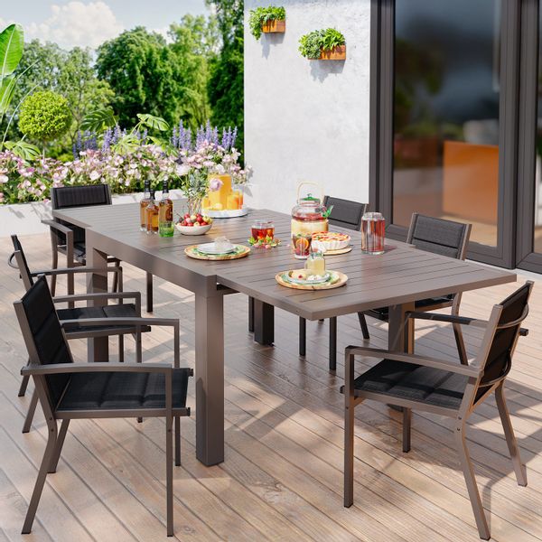 Furnicopia Gartenstuhl Freizeitstühle (2er-Set) Stapelbare Aluminiumstühle, günstig online kaufen