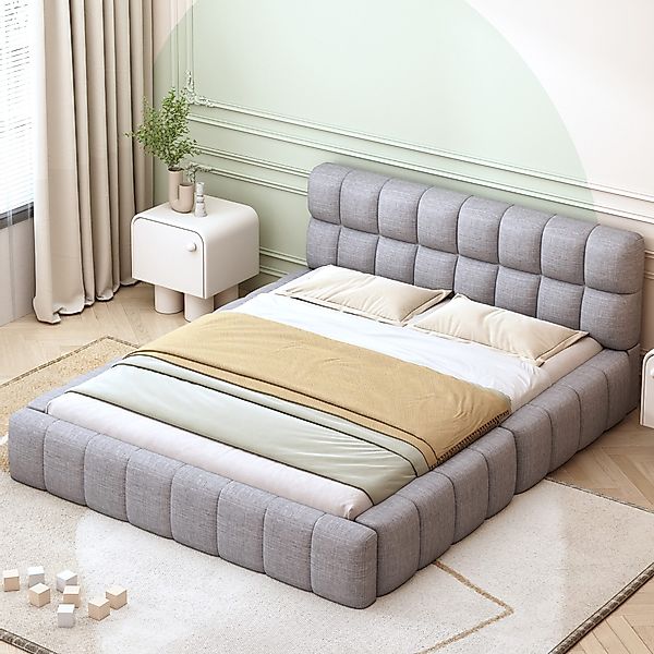 REDOM Polsterbett Doppelbett Flachbett mit Polsterumrandung, günstig online kaufen