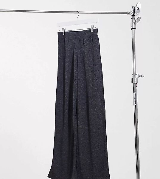 Only Tall – Jerseyhose mit weitem Beinschnitt in Grau günstig online kaufen