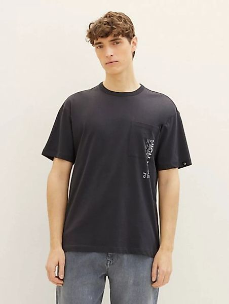TOM TAILOR Denim T-Shirt Relaxed T-Shirt mit Bio-Baumwolle günstig online kaufen