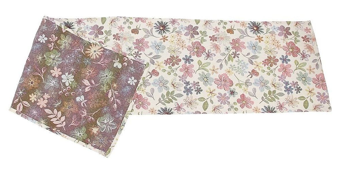 Home-trends24.de Tischläufer Blumen Gobelin Qualität Tischdecke Tischläufer günstig online kaufen