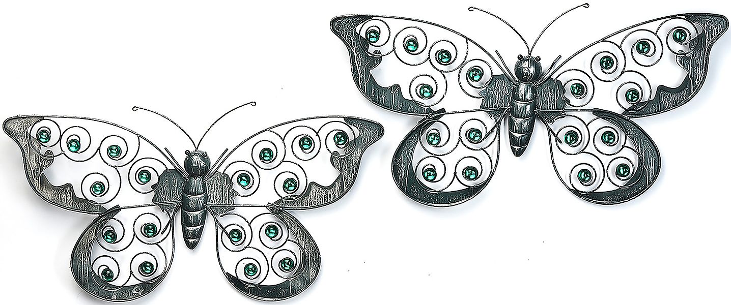 Kobolo Wandbild Schmetterling Wandschmuck - 2er günstig online kaufen