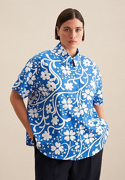 seidensticker Hemdbluse Schwarze Rose 1/2 Kragen Druck günstig online kaufen