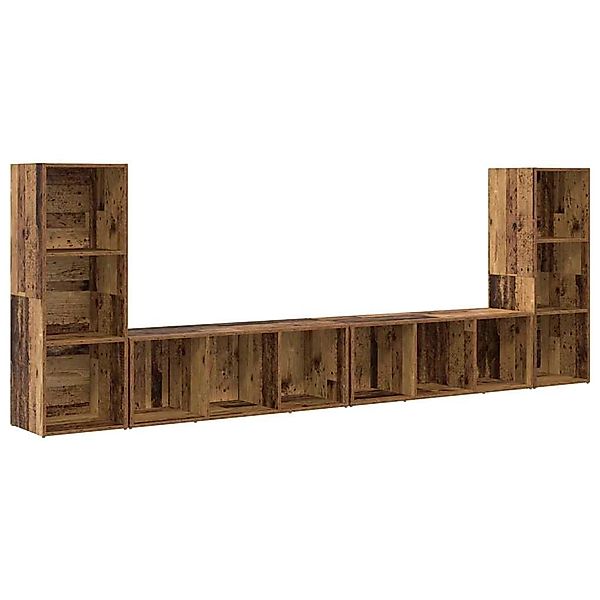 vidaXL TV-Schrank 4 Stk Altholz 37 x 35 x 107,5 cm Holzwerkstoff 3393522 günstig online kaufen