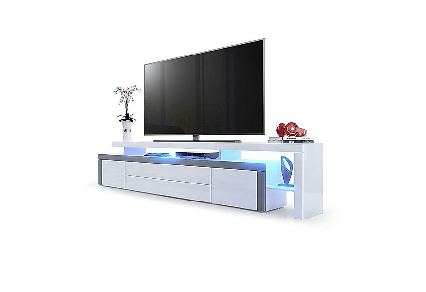 Vladon Lowboard Leon V3 (TV-Kommode, mit zwei Türen, zwei Schubkästen und e günstig online kaufen