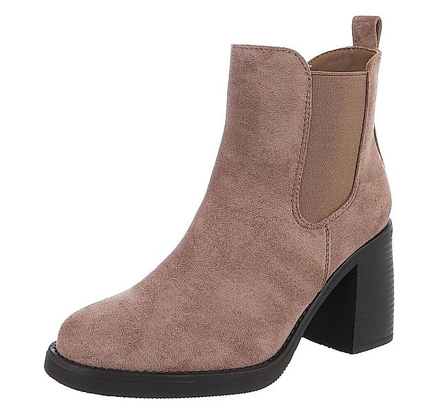 Ital-Design Eleganter Chelsea-Boot mit elastischem Einsatz und Sohle High-H günstig online kaufen