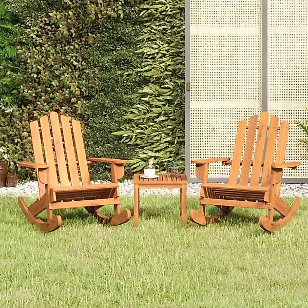 Vidaxl 3-tlg. Garten-lounge-set Adirondack Massivholz Akazie günstig online kaufen